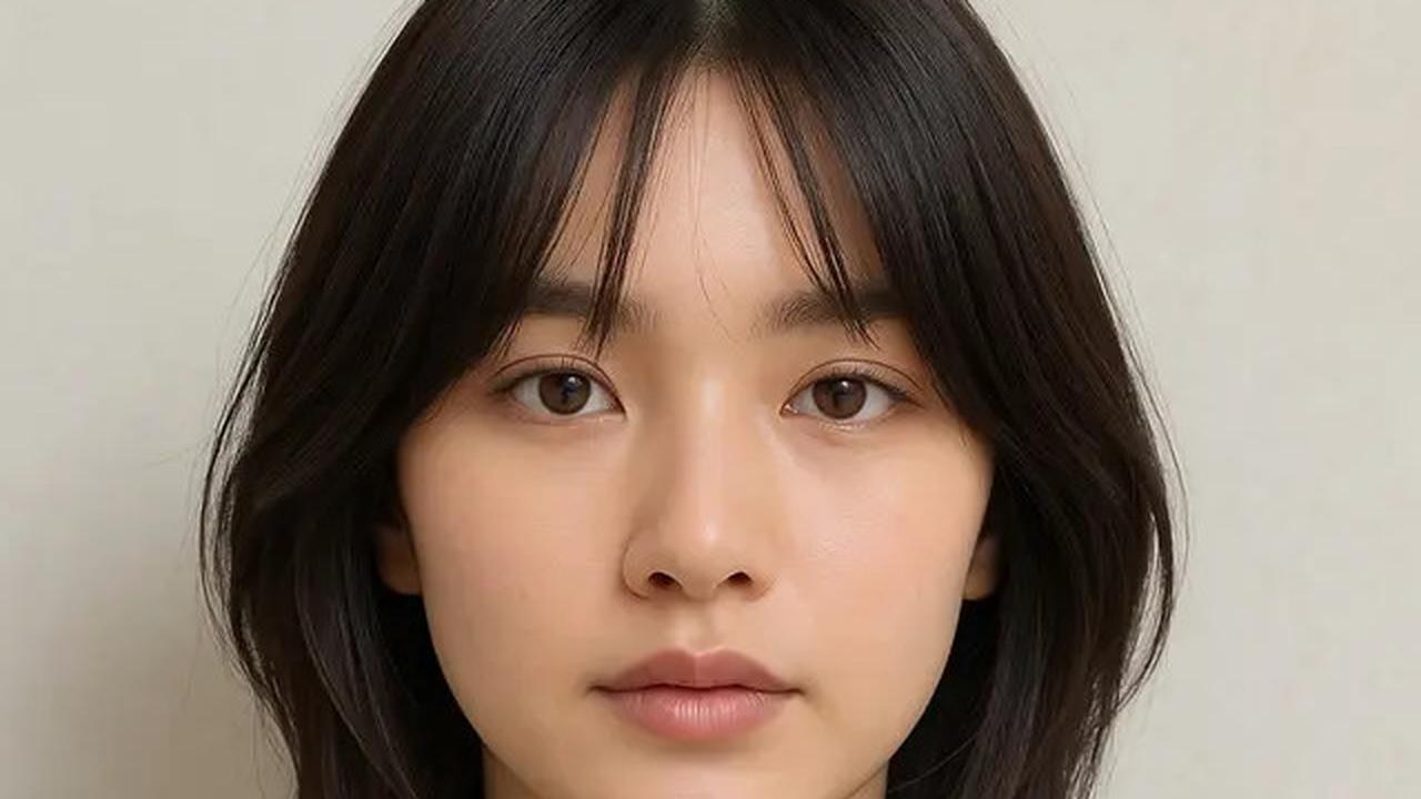 6 Model Rambut Poni Belah Tengah yang Bikin Volume Tipis Jadi Mengembang