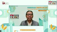 Anggota Dewan Komisioner OJK bidang Edukasi dan Perlindungan Konsumen, Tirta Segara dalam pembukaan FinExpo 2021, Senin (18/10/2021).