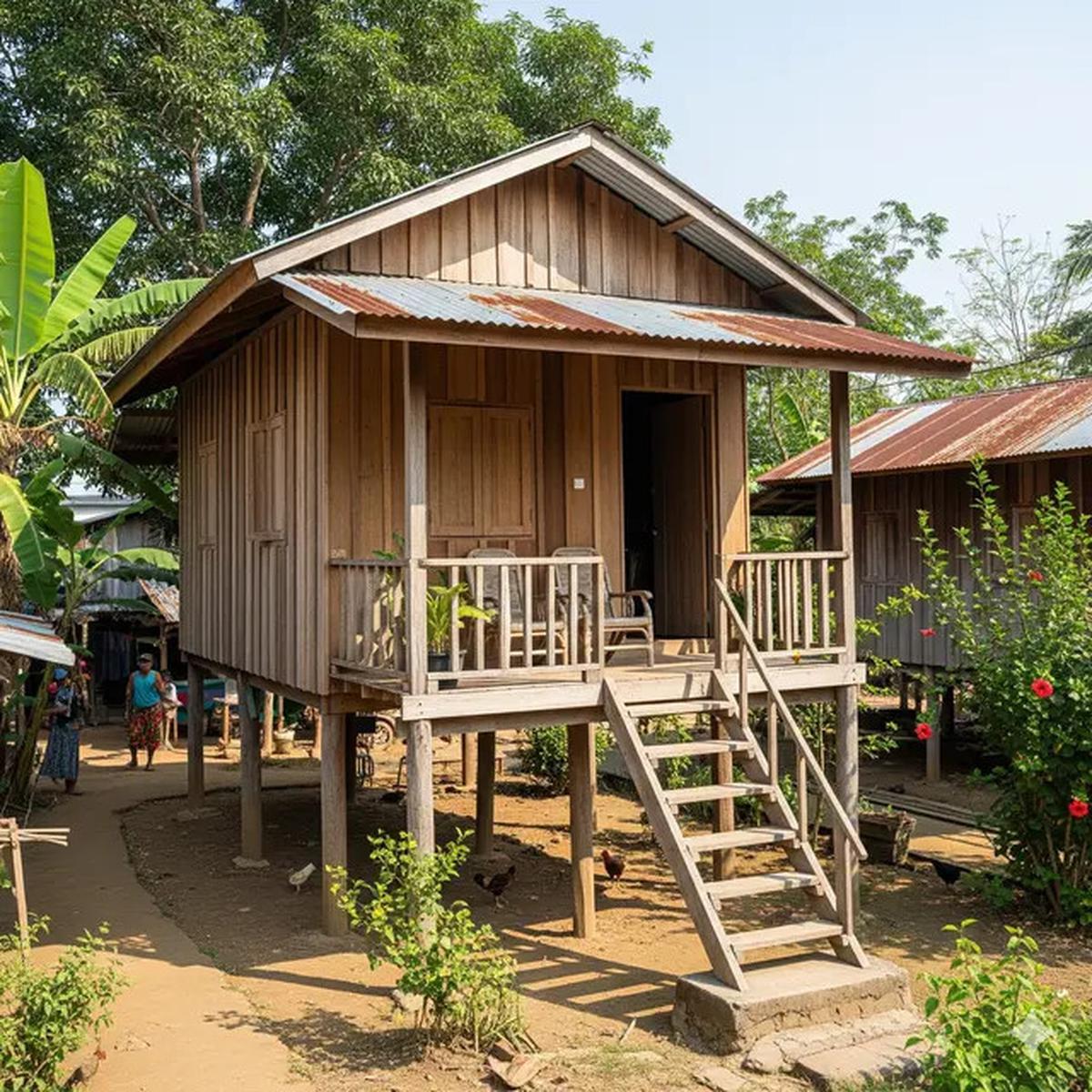 7 Desain Rumah Kayu 4x6 Ala Pedesaan yang Cantik dan Adem Dihuni