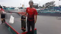 Atlet skateboard Indonesia Pevi Permana bakal bersaing di Asian Games 2018 (Liputan6.com / Luthfie Febrianto)