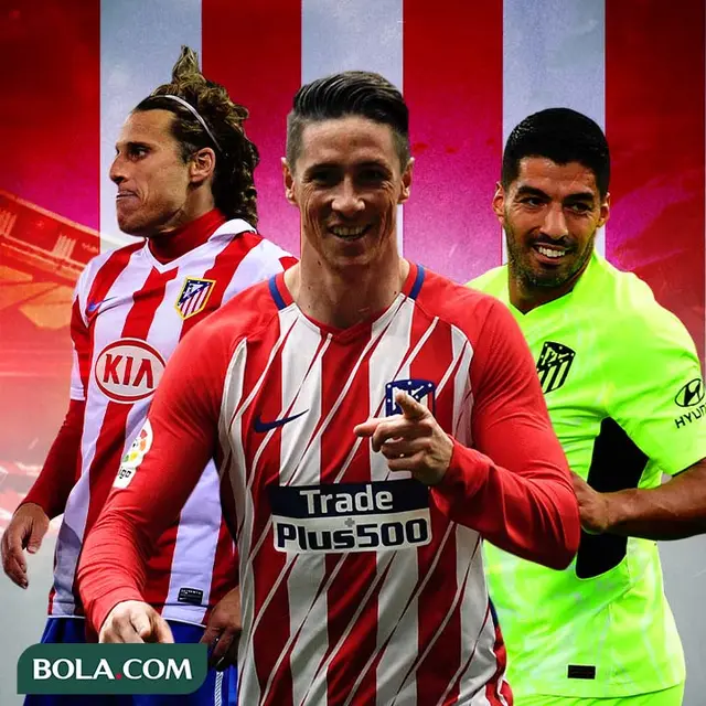 Atletico Madrid - Diego Forlan, Fernando Torres, Luis Suarez
