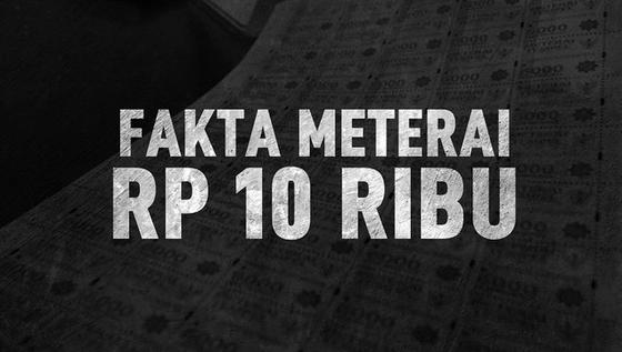 VIDEOGRAFIS: Fakta Meterai Jadi Rp 10 ribu