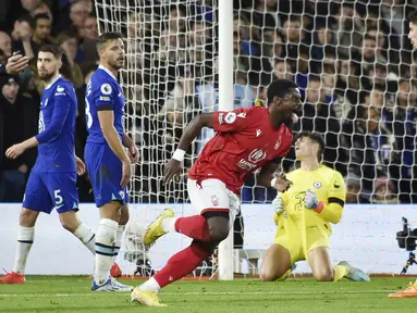 Hasil kurang memuaskan diraih Chelsea saat bertandang ke markas Nottingham Forest dalam lanjutan pekan ke-18 Liga Inggris 2022/2023, Senin (2/1/2023). (AP Photo/Rui Vieira)