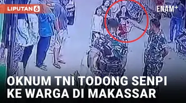 Viral! Oknum Prajurit TNI Todong Pistol ke Warga di Makassar