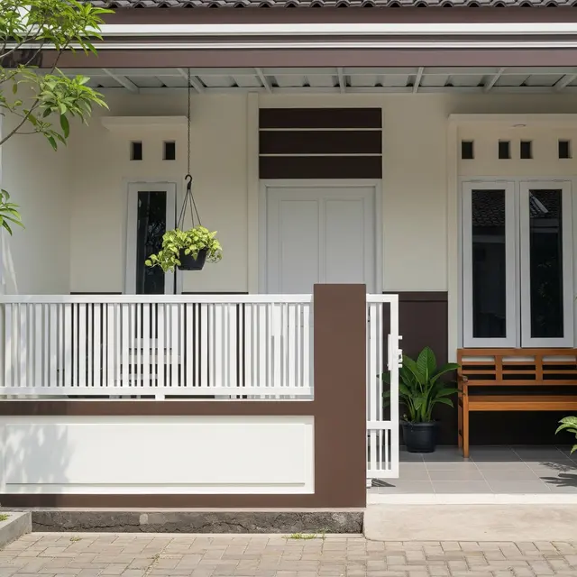 9 Kombinasi Warna Cat Teras dan Pagar Rumah Minimalis, Ciptakan Fasad Modern