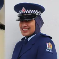 Ali mengenakan pakaian kepolisian New Zealand/dok. Kepolisian NZ