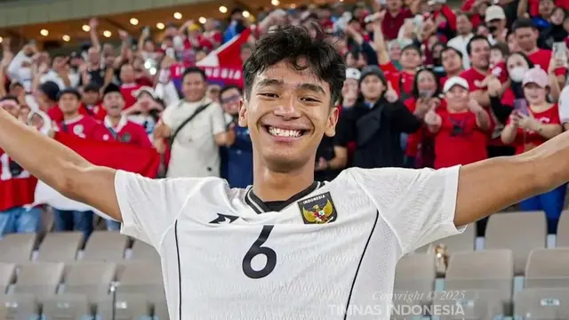 Evandra Florasta - Timnas Indonesia U-17 di Piala Asia U-17 2025.