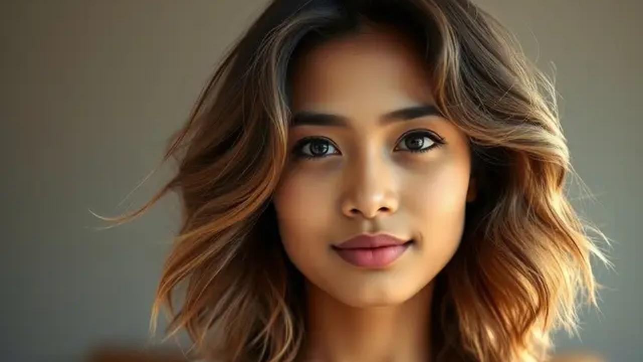Textured Waves Stylish/Model Rambut Wanita 2025 (Sumber: qwen.ai)