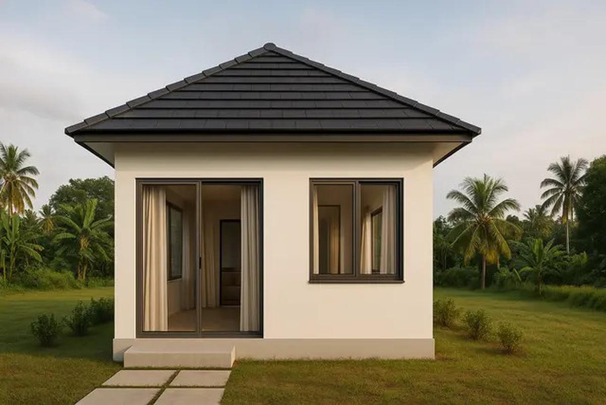 10 Gambar Rumah Sederhana 8x8 2025 Konsep Minimalis Modern, Punya Bentuk Cantik dan Nyaman Ditempati