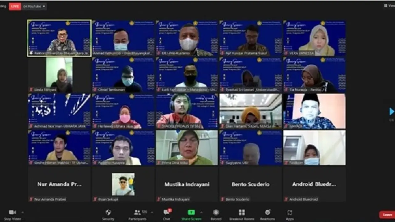 Sharing session mahasiswa UBJ untuk program merdeka belajar. (Ist)