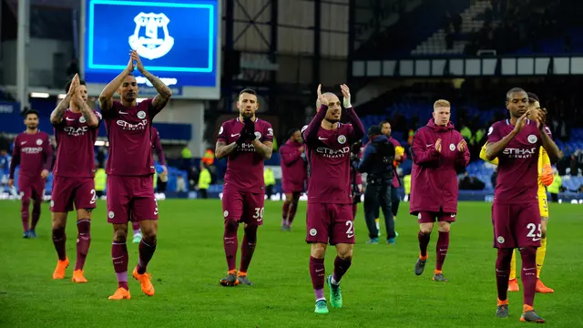 Kalahkan Everton, Manchester City Dekati Gelar Juara Liga Inggris