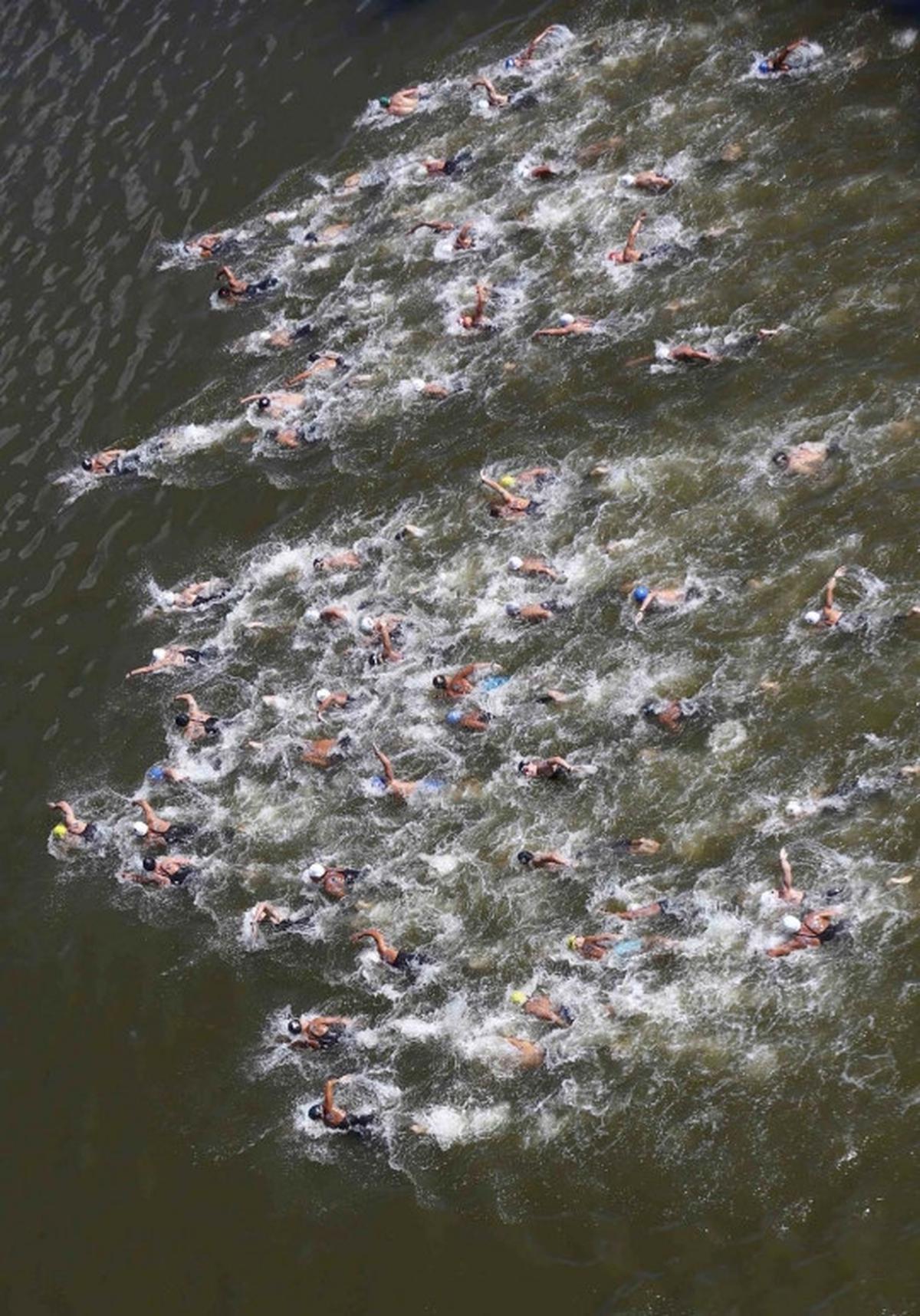 Menyaksikan serunya lomba renang 10 km arungi lautan