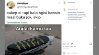 Berbagai hal bisa dijadikan Meme menarik, tidak terkecuali yang berkaitan dengan otomotif. (Instagram @m.imammss)