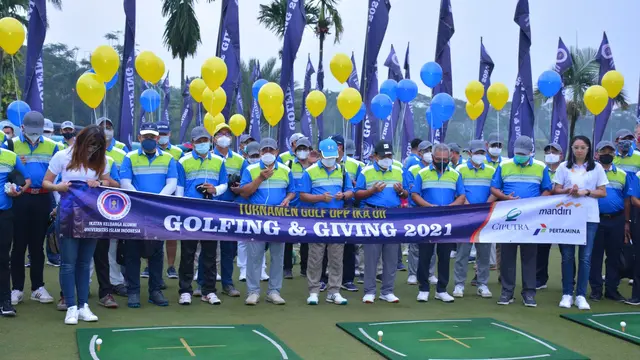 Ikatan Keluarga Alumni UII (IKA UII) menggelar turnamen Golf bertajuk "Golfing and Giving IKA UII 2024 Gerakan Hidup Sehat dan Aksi Sosial”