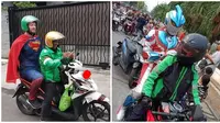 Potret Lucu Pahlawan Superhero Naik Ojek Online Bikin Ngakak (sumber:Instagram/@newdramaojol.id)