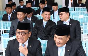 Menteri Dalam Negeri (Mendagri) Muhammad Tito Karnavian menghadiri Upacara Peringatan Hari Lahir Pancasila. (Kemendagri)