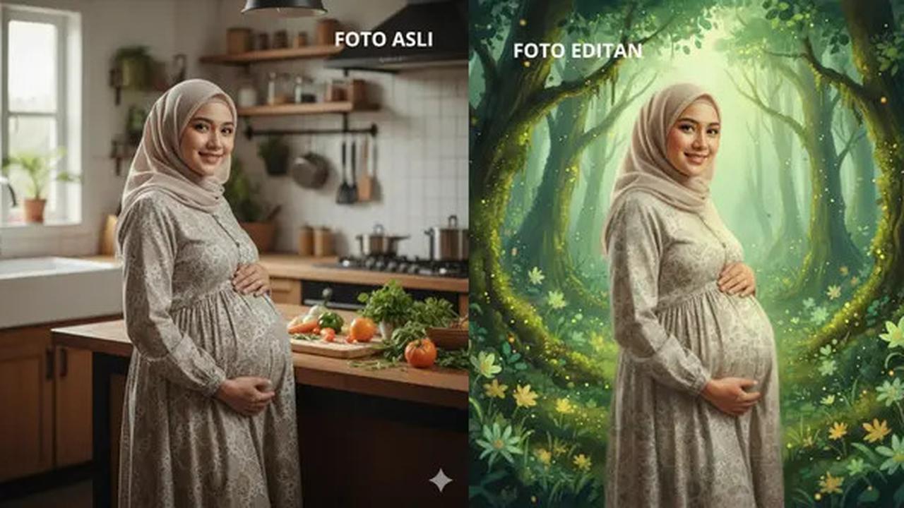 7 Contoh Prompt Gemini AI Edit Foto Maternity Shoot, dari Efek Dreamy hingga Sinematik