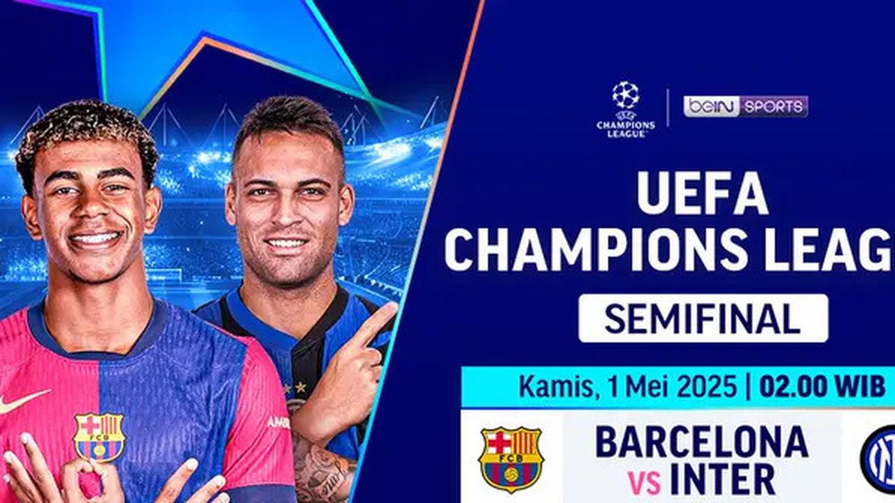 Link Live Streaming Laga Big Match Liga Champions Barcelona Vs Inter Milan di Vidio