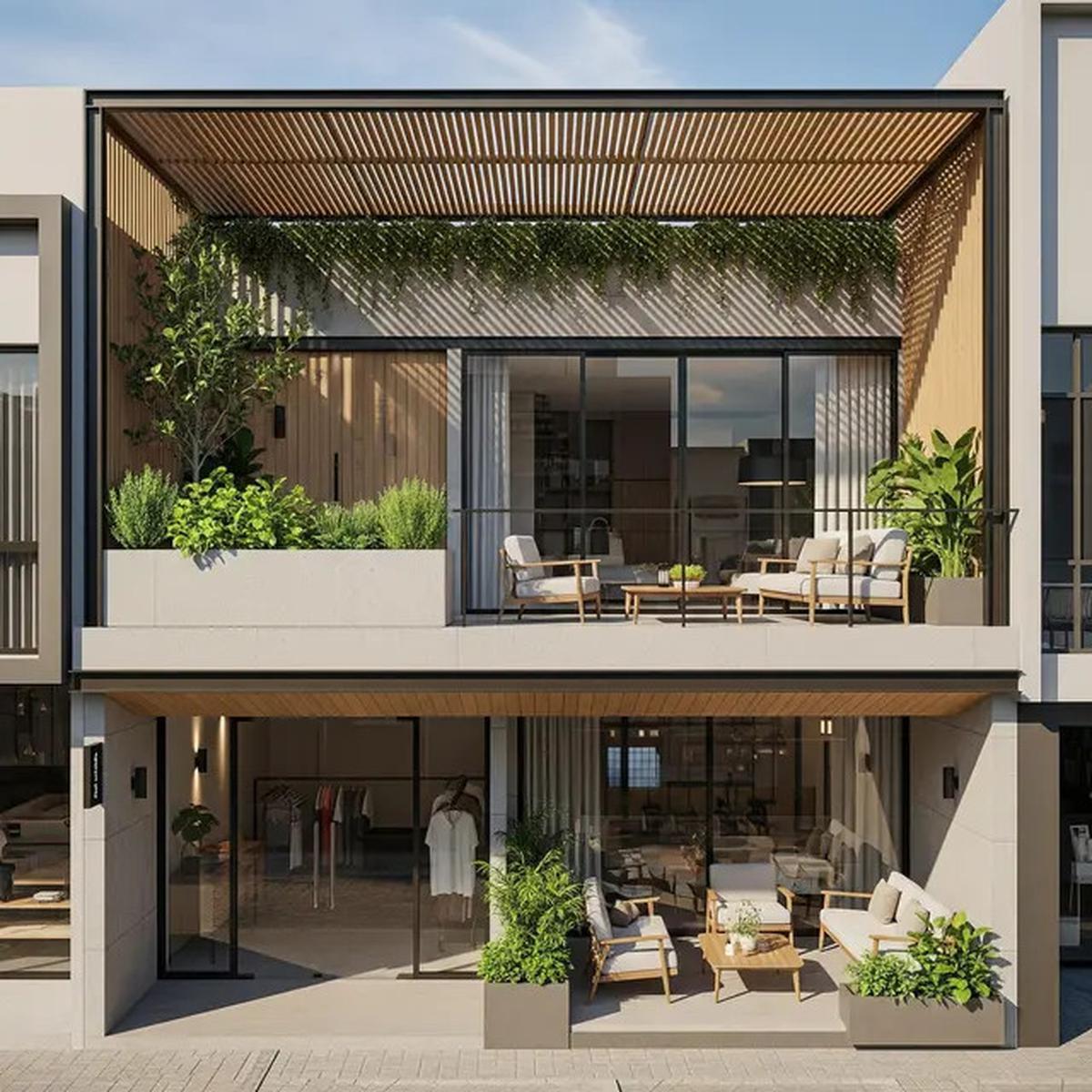 7 Desain Rumah Minimalis 2 Lantai dengan Toko di Bawah, Ekonomis dan Multifungsi