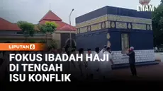 Puluhan calon jemaah haji dari Kelompok Bimbingan Ibadah Haji (KBIH) mengikuti praktik manasik di Asrama Haji Sukolilo, Senin, sebagai pembekalan terakhir sebelum diberangkatkan ke Tanah Suci. Kegiatan ini diikuti sekitar 59 jemaah dari KBIH Hudallil...