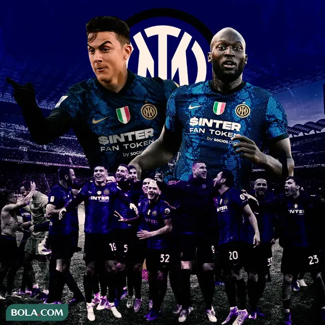 Inter Milan - Ilustrasi Skuad Inter Milan dengan Paulo Dybala dan Romelu Lukaku