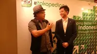 COO Tokopedia, Leontinus Alpha Edison bersama CEO Tokopedia, William Tanu Wijaya (Iskandar/ Liputan6.com)