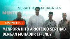 Menpora Dito Ariotedjo mengatakan akan fokus persiapan pemberangkatan kontingen ke SEA Games dalam waktu dekat. Hal itu disampaikan Dito usai serah terima jabatan dari Plt Menpora Muhadjir Effendy. Dito menjadi menteri termuda dalam kabinet Pemerinta...