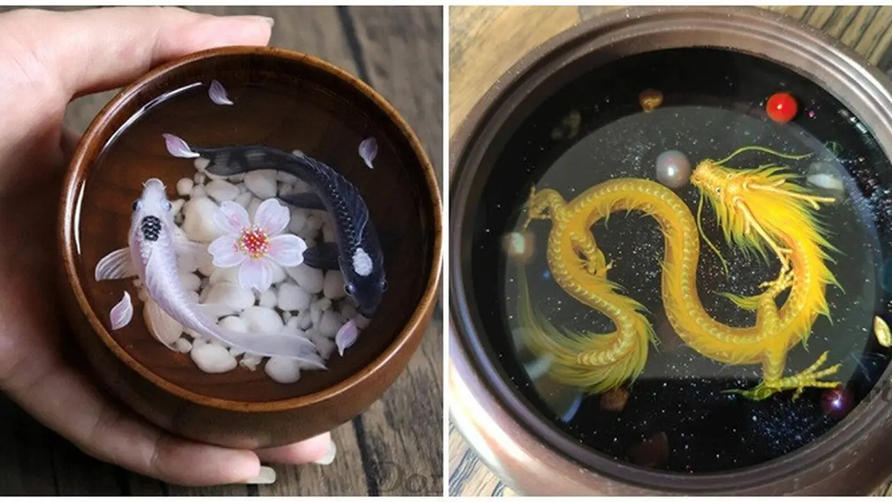 Seniman Ini Bikin Lukisan 3D di Resin, 7 Hasilnya Mengagumkan