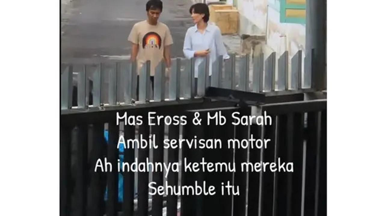 Viral Kesederhanaan Eross Candra SO7 dan Istri Jalan Kaki Ambil Servisan Motor, Ini 6 Momennya