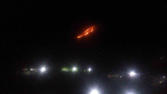 Titik kobaran api kebakaran hutan di Gunung Panderman (BPBD Kota Batu)