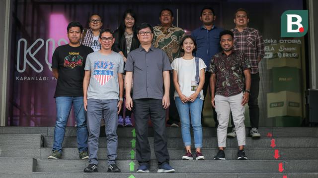 Kunjungan Uni Papua ke kantor Bola.com