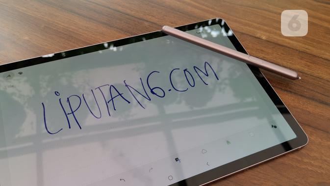 Samsung Galaxy Tab S6 Tampak Depan. Liputan6.com/Andina Librianty