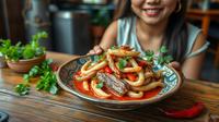 resep sambal cumi asin ©Ilustrasi dibuat AI