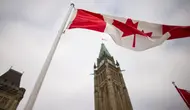 Ilustrasi bendera Kanada (AFP/Geoff Robins)