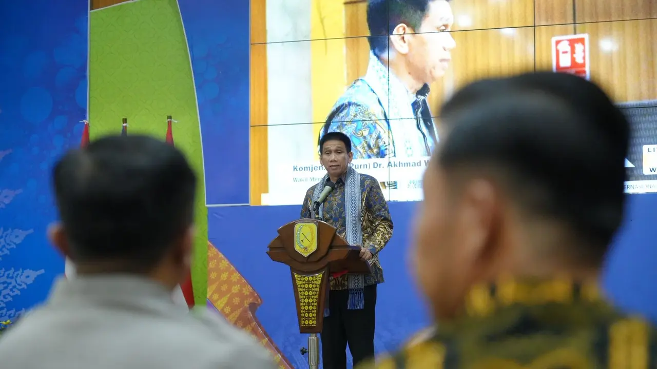 Seminar Internasional dan Upgrading Da’i bertema “Sinergitas Da’i dalam Pembangunan di Wilayah Perbatasan Negara” yang digelar di Aula Utama Kantor Bupati Sambas, Selasa (7/4/2026) (Istimewa)