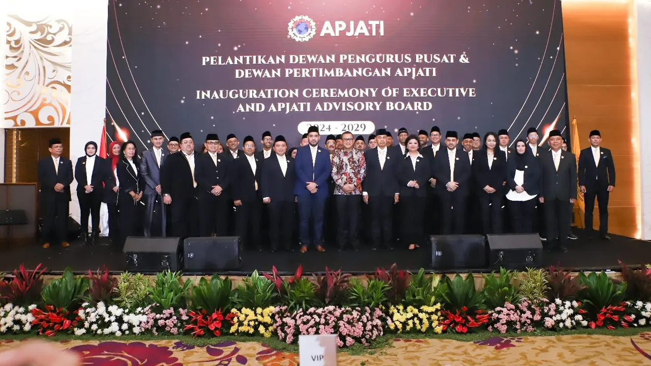 APJATI menggelar acara pelantikan Dewan Pengurus Pusat dan Dewan Pertimbangan APJATI periode 2024-2029.