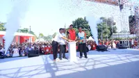 Komite Olahraga Nasional Indonesia (KONI) Pusat menggelar acara Fun Run sekaligus hitung mundur satu tahun menuju pelaksanaan PON XXI 2024 di Aceh dan Sumatra Utara pada Minggu (17/9/2023). (Istimewa)