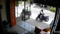 Nyali Maling Motor Runtuh Dengar Teriakan Pekerja Laundry