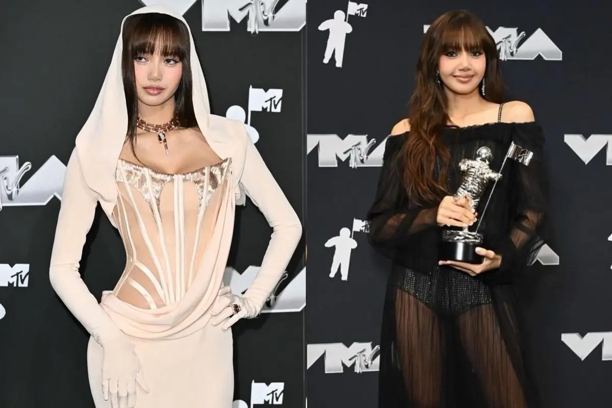 Gaya Memukau Lisa BLACKPINK Kenakan 3 Busana Berbeda di MTV VMA 2024, dari Gaun Corset hingga Terawang