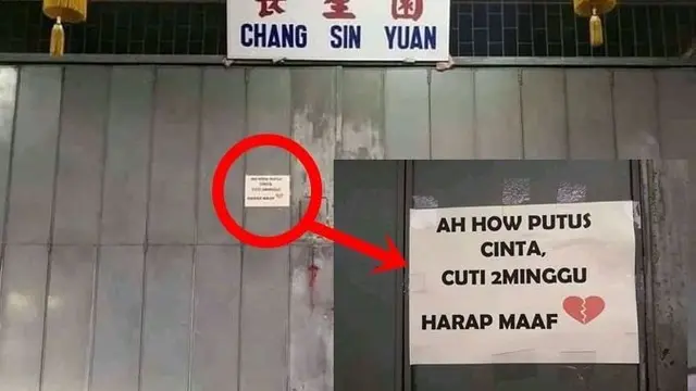 6 Tulisan Toko Tutup karena Alasan Pribadi Ini Bikin Pembeli Tepuk Jidat