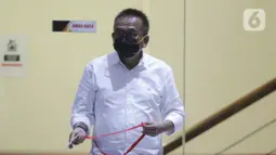 Wakil Ketua DPRD DKI Jakarta, M Taufik usai menjalani pemeriksaan sebagai saksi di Gedung KPK Jakarta, Selasa (10/8/2021). M Taufik diperiksa sebagai saksi kasus dugaan tindak pidana korupsi pengadaan tanah di Munjul, Pondok Ranggan, Jakarta Timur tahun 2019. (Liputan6.com/Helmi Fithriansyah)