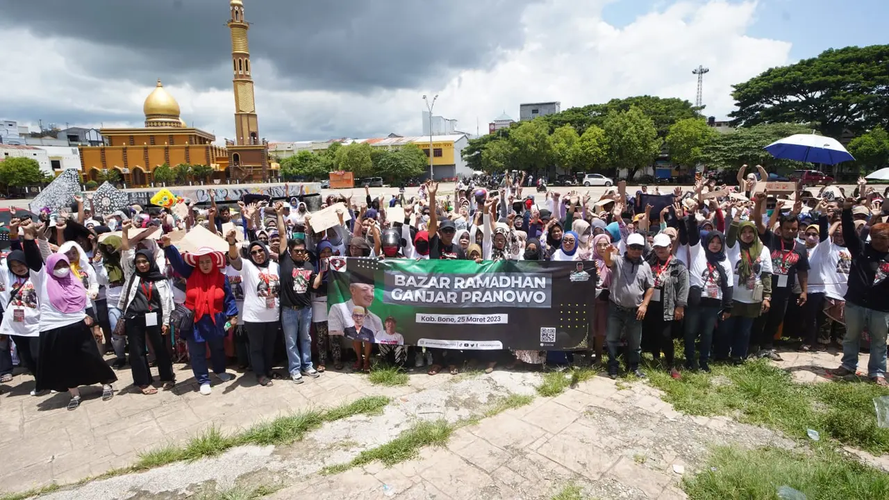 Sahabat Ganjar untuk menggelar Zona Ramadan Bazar Sembako Murah Ganjar Pranowo di Kabupaten Garut dan Bone, Sabtu (25/3) (Istimewa)