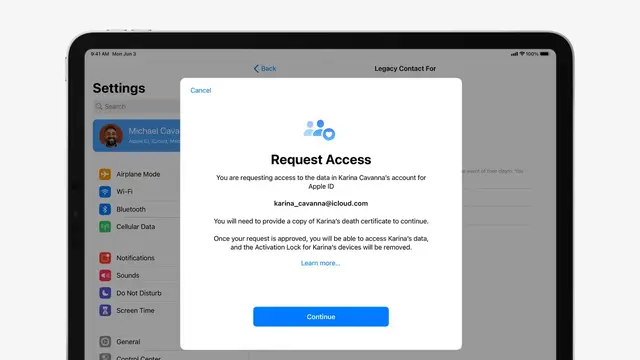 iOS 15.2 Legacy Contact