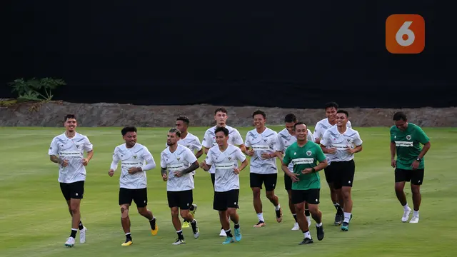 Latihan Timnas Indonesia jelang hadapi Argentina