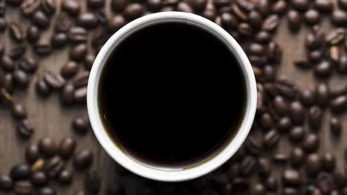 Ilustrasi kopi hitam