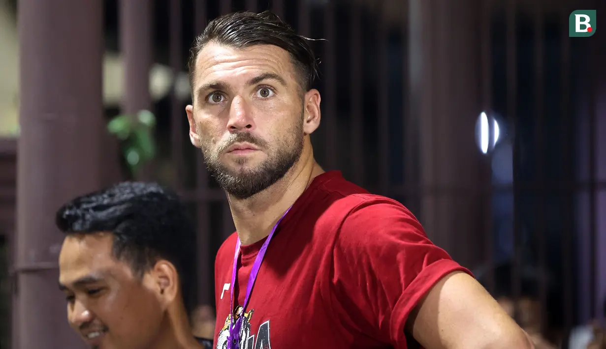 <p>Pemain Persija Jakarta, Marko Simic terlihat saat laga uji coba&nbsp;melawan Rans Nusantara yang berlangsung di Stadion PTIK, Jakarta, Rabu (21/06/2023). (Bola.com/M Iqbal Ichsan)</p>