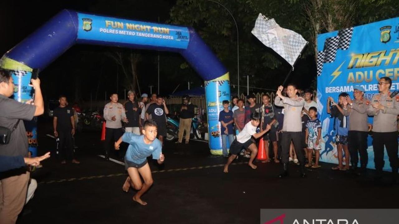 Polres Metro Tangerang Kota Gelar Night Run, Strategi Jitu Cegah Tawuran Remaja Saat Ramadhan