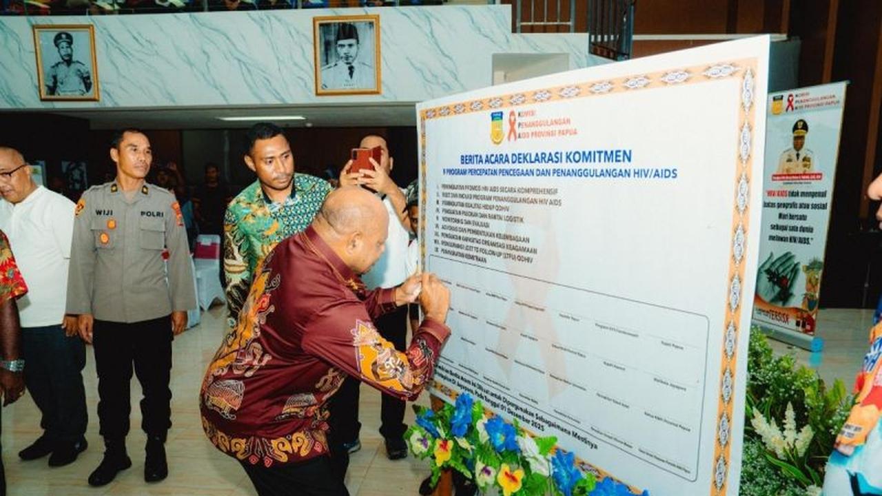 Gubernur Papua Dorong Percepatan Layanan HIV, Tekankan Penanganan Agresif