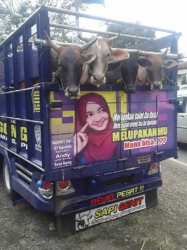 Tulisan Galau di Bak Truk