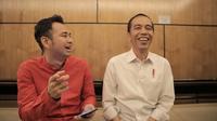 Raffi Ahmad berkesempatan mewawancarai Presiden Joko Widodo atau Jokowi (Dok.Instagram/@raffinagita1717/https://www.instagram.com/p/BshOCp4AJB4/Komarudin)
